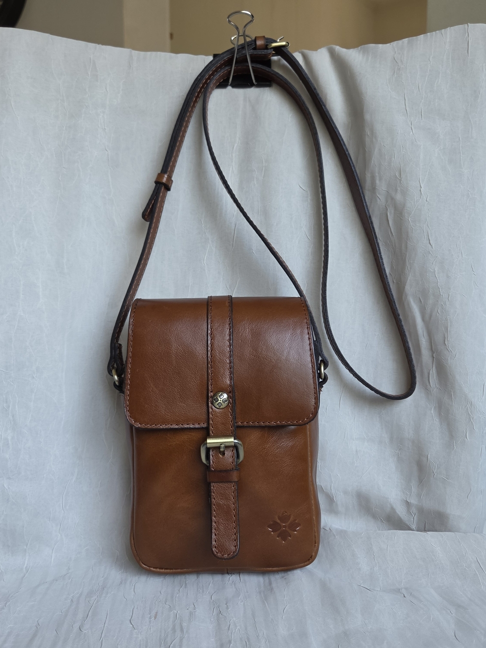 Patricia Nash Cascina Distressed Leather Crossbody Bag